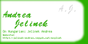 andrea jelinek business card